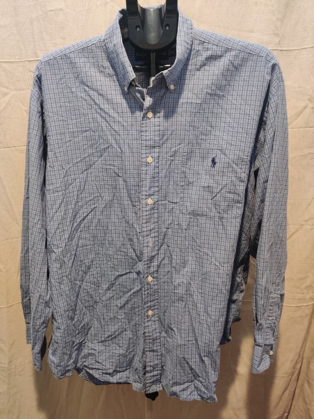 Vintage Ralph Lauren Blake Shirt Men's Size XL Long Sleeve Plaid Button Up